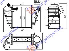 HLAD INTERC. BEN-DIZ (18.3x19.5x8.5)18mm