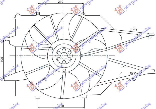 VENTILATOR JEDAN -A/C BENZIN