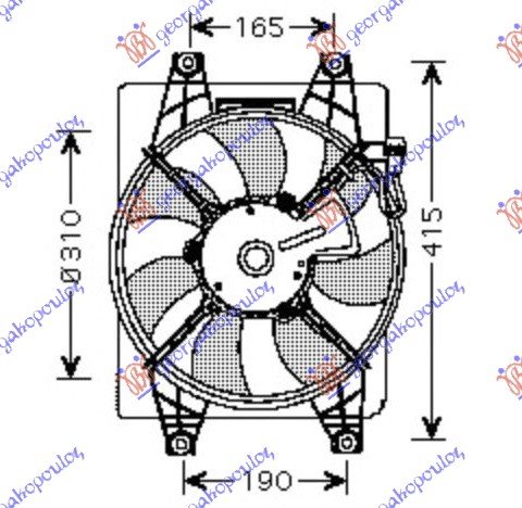 VENTILATOR KOMPLET BEN-DIZ (MAN+AUT)