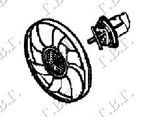 VENTILATOR KOMPLET (-A/C) 1.4-1.6 BENZIN