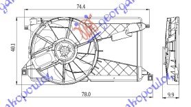 VENTILATOR KOMPLET 1.8-2.0i-16V Di TURBO