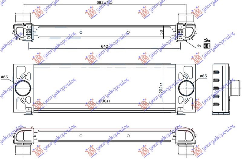 HLAD.INTERKULER2.2-3.2 TDCI (600x202x58