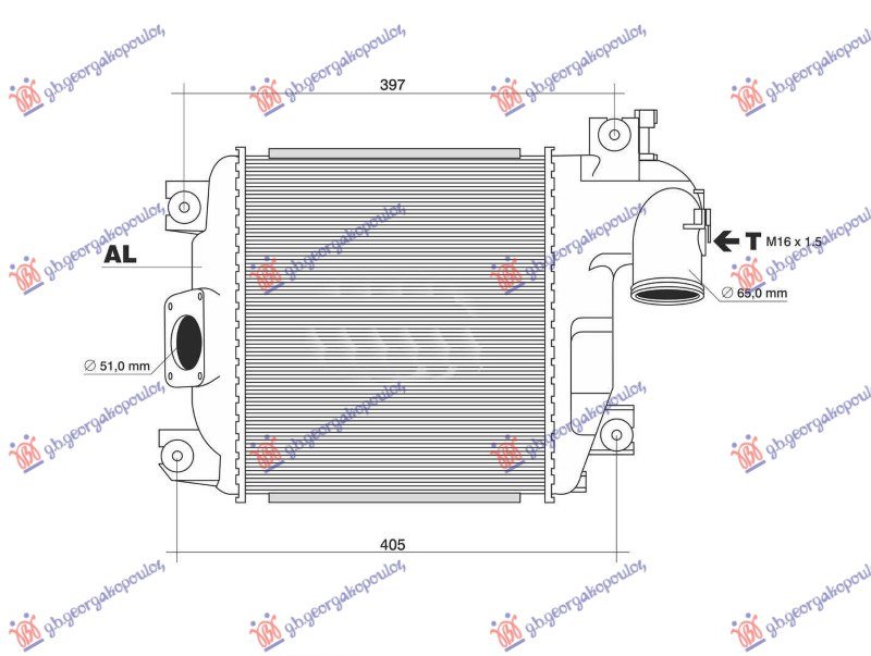 HLAD.INTERC.2.5-3.0 D4d (275x302x50)