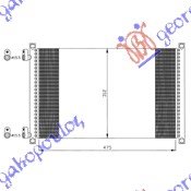 HLADNJAK KLIME 130 1.8i 16V/1.9D JTD (48.8x31)