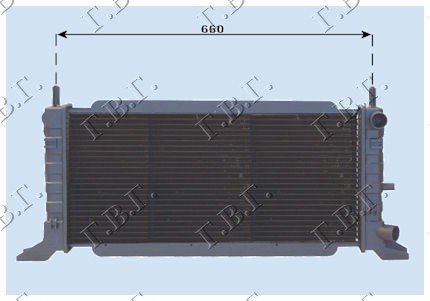 HLADNJAK MOTORA 1.1-1.3 88-90(60.3x29.8)