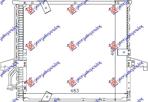 HLAD KLIME BENZIN-2.5TD(47x43.2x25) 97-0