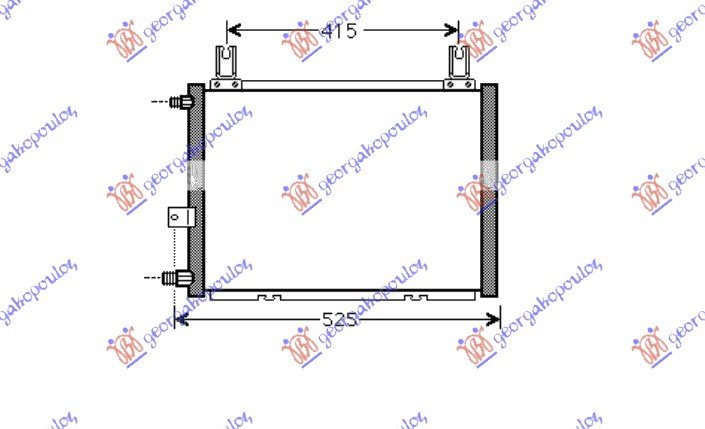 HLADNJAK KLIME 1.3 BENZIN(46.5x34.5)