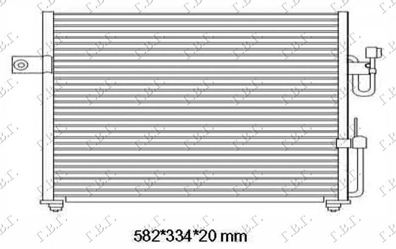 HLADNJAK KLIME BENZIN (50.8x33)