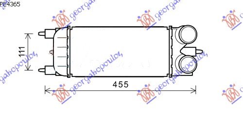 HLAD INTERCOOL.1.6HDi (10-)(300x150x80)