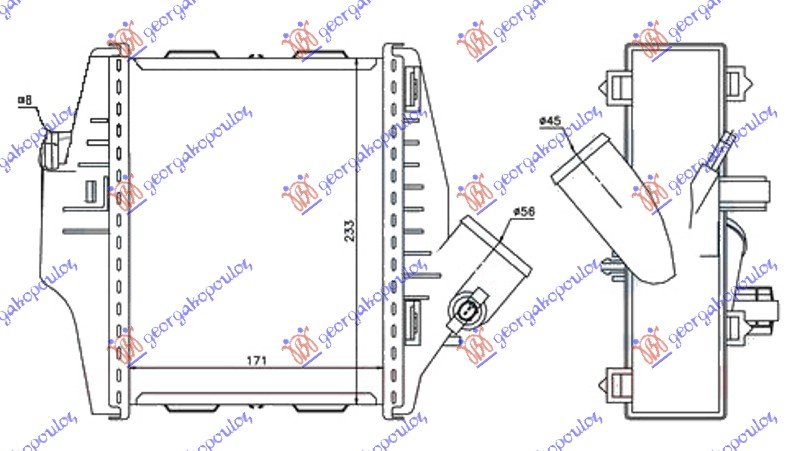 HLAD.INTERC.0.8 CDi DIZEL (171x233x50)