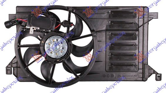 VENTILATOR KOMPLET 1.6-2.0i 16V (JEDAN)