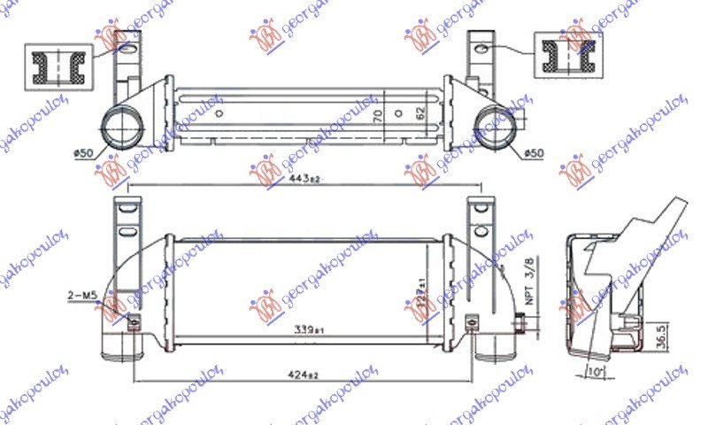 HLAD.INTERCOOL.1.8Di/TDCi -07(340x128x62