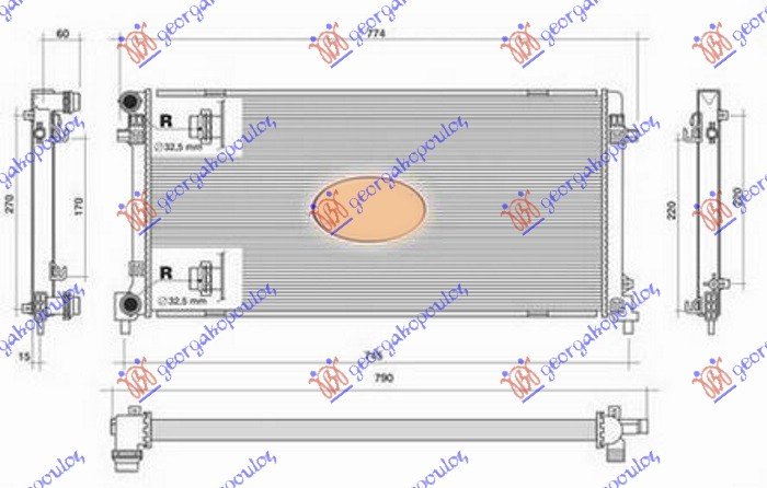 HLAD. MOTORA 1.6 DIZ (650x320) BEZ CEVI