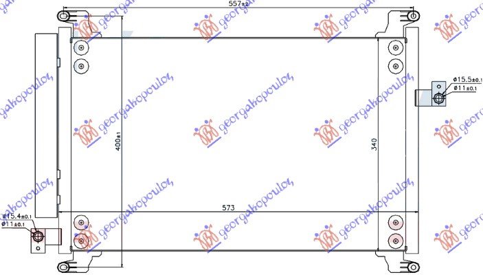 HLAD KLIME 1.6 16V (53.5x34x1.6)