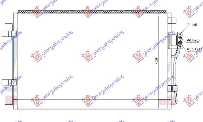 HLADNJAK KLIME 2.4-3.3-3.5BEN 700x410x12