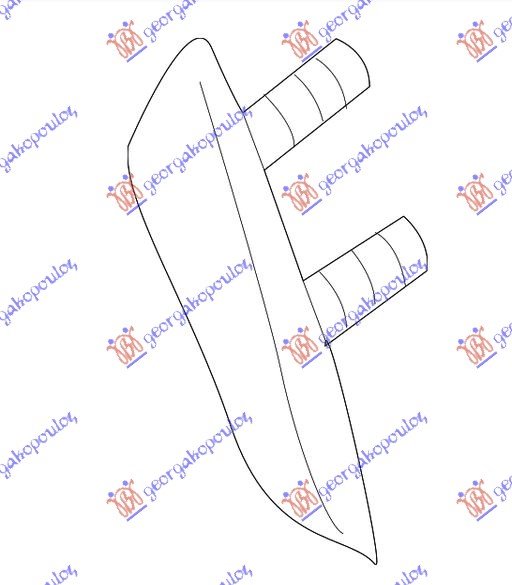 POKLOPAC PRED KUKE ZA VUCU PM(GLA45 AMG)