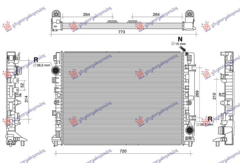 HLADNJAK MOTORA 4.0 BENZIN (MAN/AUTO) (636x529